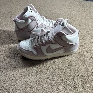 Nike Dunk High 1985 Barely Rose Men's Size 9.5 Pink White